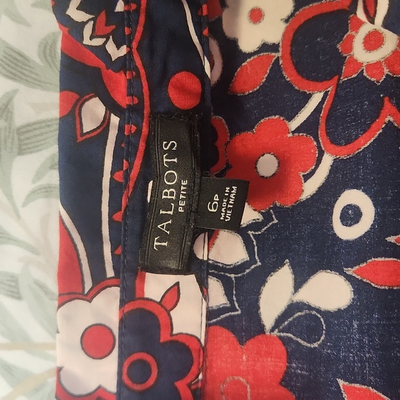 Talbots shirt dress, size 6P - Picture 7 of 8